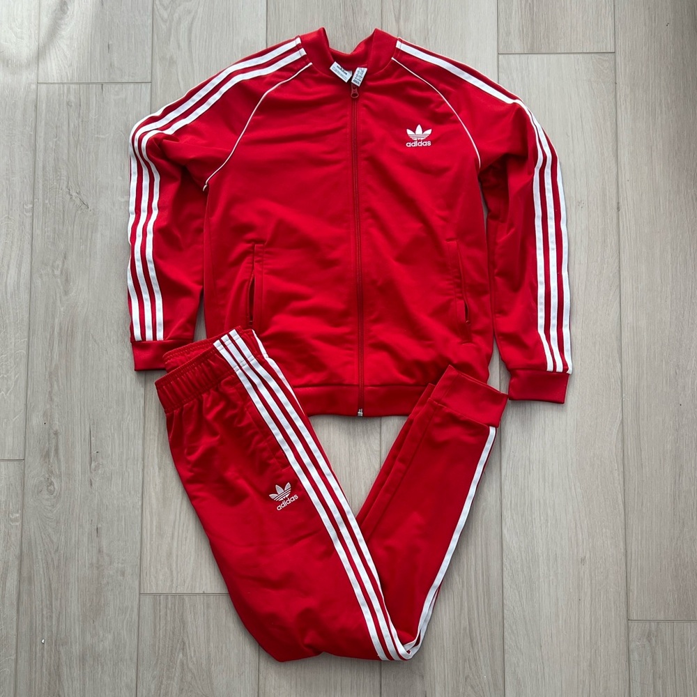 Adidas Red Jogger Set 13-14Y